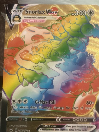 Snorlax gold foil vmax - foil,