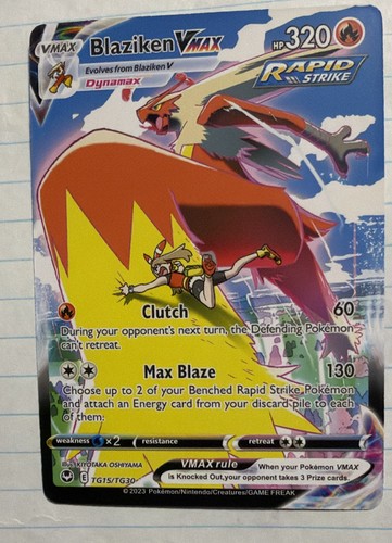 Blaziken vmax tg15 - blaziken,